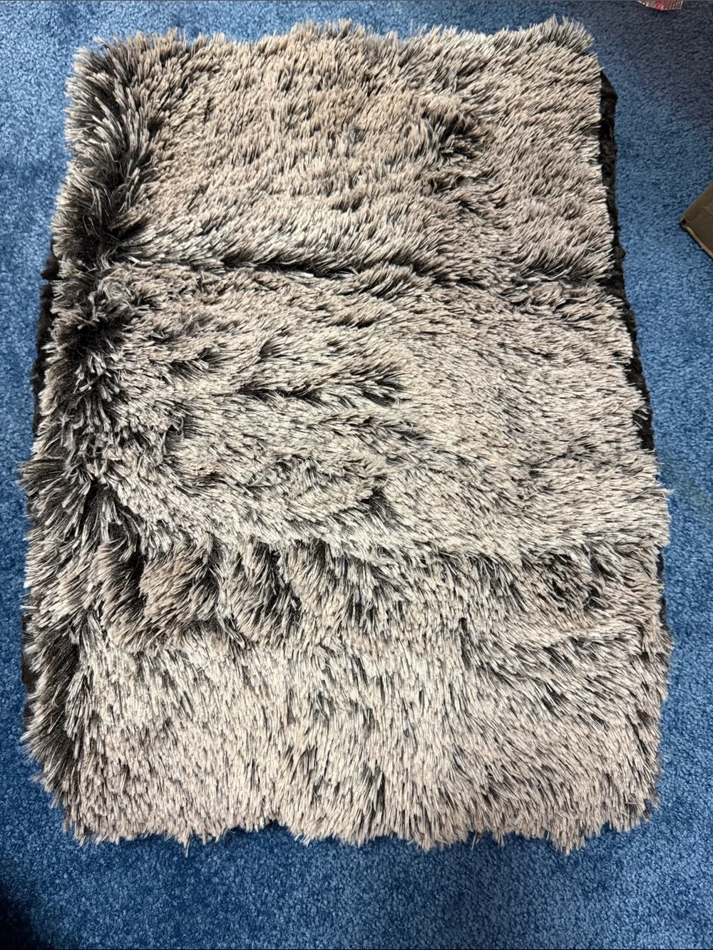 Sew Sweet Minky Pet Mat - Frosted Shaggy Graphite 20X15